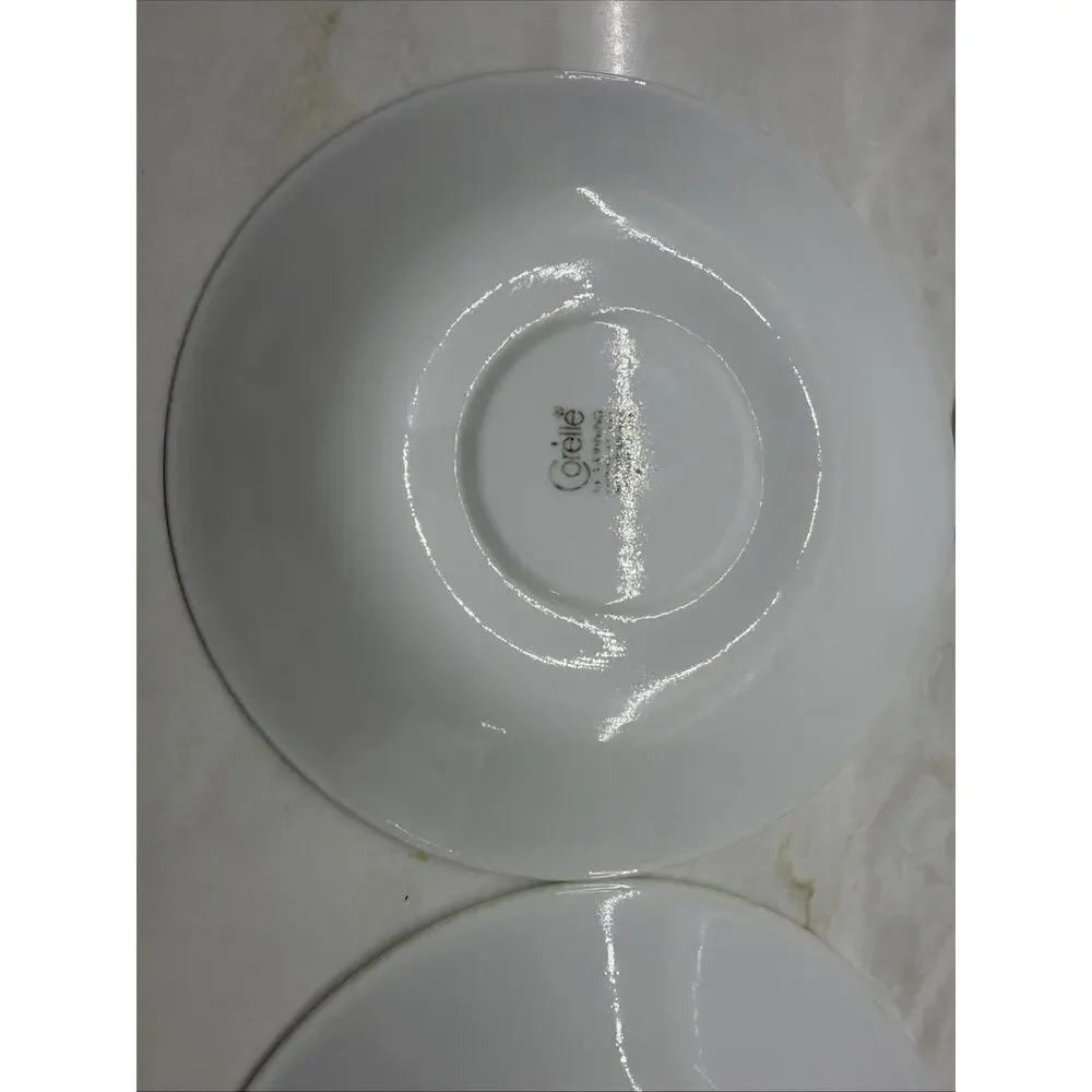 Vintage Set of 4 Corelle Butterfly Gold Hook Handle Coffee Tea Cups /Saucers
